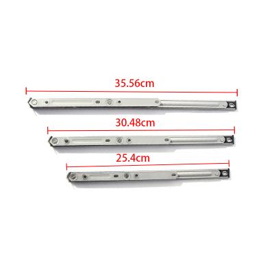 China Modern 16 Inches 2.5mm Low Price PVC Upvc Window Curtains Series Stainless Steel Series Single Groove Rubbing Stay Round Fulcrum for sale