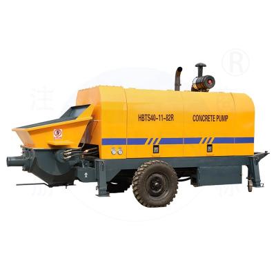 China Factory Small Bomba De Hormigon Pumps A Betons Manufacturer Offer 40m3/h Diesel Hydraulic System Concrete Pump Machine For Philippines for sale