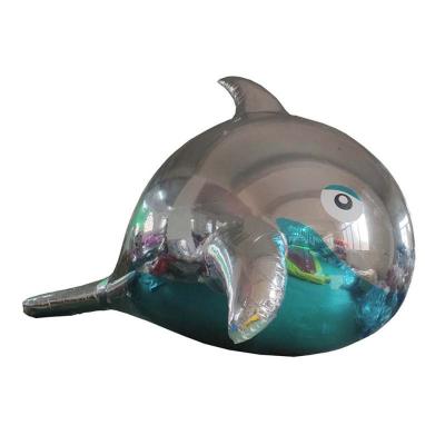 China Advertising Customized Model Whale Shape Inflatable Mirror Balloon for sale