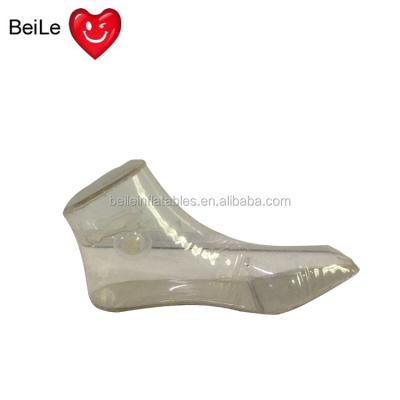 China Customized Shoe Tree Factory Price Size PVC Inflatable Shoe Tree for sale