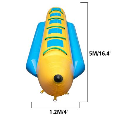 China Advertising Inflatable Banana Island Hopper Boat Inflatable Water Tube Towable Sled for sale