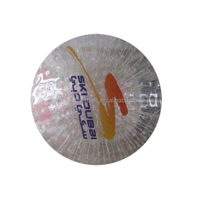 China Sports Toy Supply Inflatable PVC Rope Traction Ball Grass Body Collision Ball Zorb Ball for sale