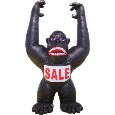 China Custom Cloth Promotion Advertising Cartoon Inflatable Oxford Gorilla Model for sale