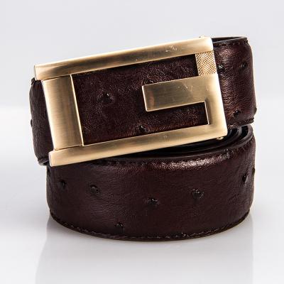 China Mens Belt New Design Famous Brand Belt Custom Logo Buckle Genuine Leather Belts for sale