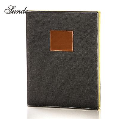 China Customizable Design Leather Restaurant Quality Cover Restaurant A4 Menu A4 Leather Cover for sale