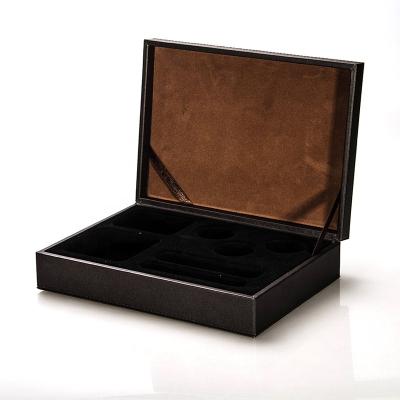 China Custom Leather Cover Custom Leather Cover Factory Supplier Handmade Jewelry Boxes Factory Supplier Cover Jewelry Boxes for sale