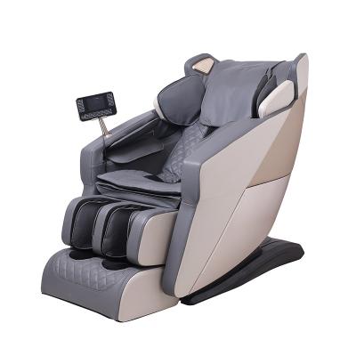 China Full Body PU Leather Weightless 3D Leather Body Bluetooth Remote Control Massage Chair for sale