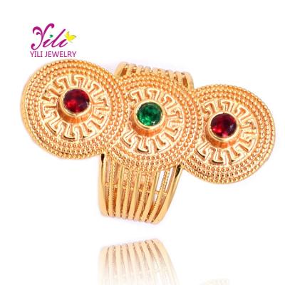 China 2020 New Arrival African Appearance Gold Jewelry Classic Rings Exquisite Ring Diamond Gold Gemstone (E56122) for sale