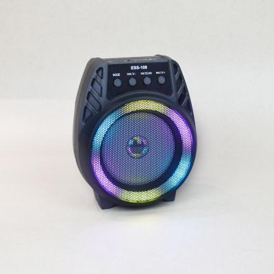 China BT wireless portable wireless speaker with color light ring for sale