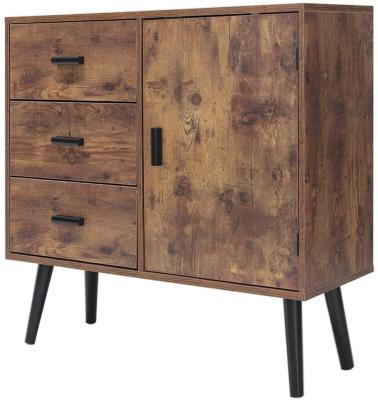 China (Others) Adjustable Modern Furniture 1 Doors 3 Drawers Living Room Wooden Storage Cabinets for sale