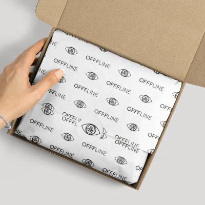 China Recycled Materials Logo Wrapping Tissue Paper Package Custom Tissue Paper for sale