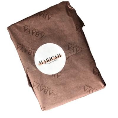 China Recycled Materials Customized Logo Wrapping Gift Brown Tissue Paper For Packaging for sale