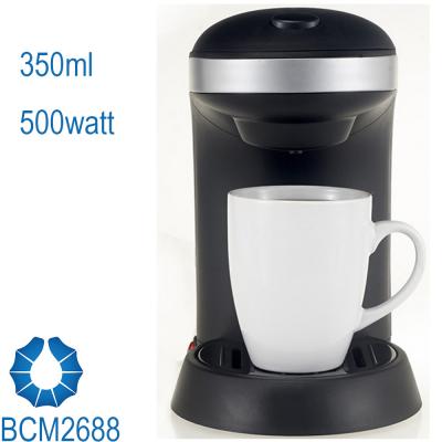 China One Cup Drip Coffee Maker stream line design in black BCN2688 for sale