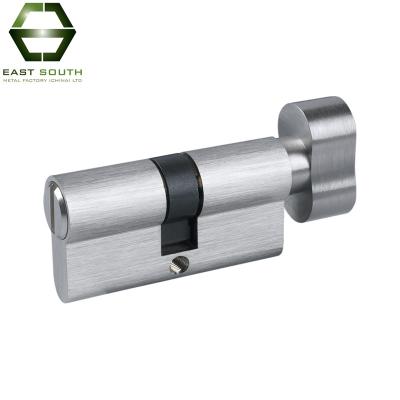 China Custom Euro Coinslot Privacy Convenient Head Brass Cylinder Satin Profile for sale