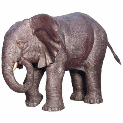 China Outdoor Africa Copper Elephant Statue Decor For Garden Decoration for sale