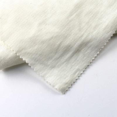 China Sustainable Double Layer White PFD 48%linen 52%cotton Fabric For Garment for sale