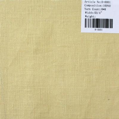 China 8*8 Piece Viable Dye Pure Hemp Fabric for sale