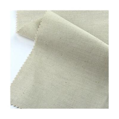 China Simple natural beige color viable and cotton canvas pattern twill fabric for sale