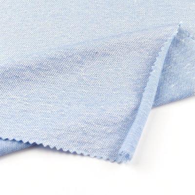 China 160cm Sustainable 170gsm Yarn Dyed Linen Cotton Knit Fabric For Shirt for sale