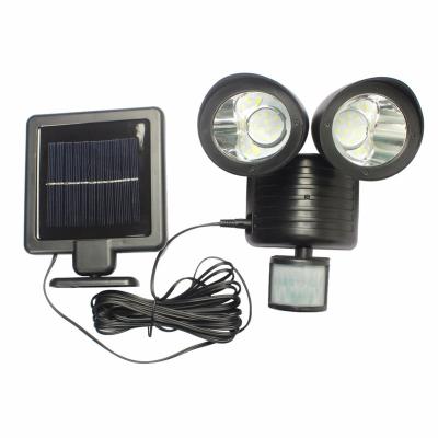 China Custom Logo Free 22 LED Night Light High Power 300 Lumen Motion Sensor Outdoor Wall LED Solar Garden Light Waterproof for sale