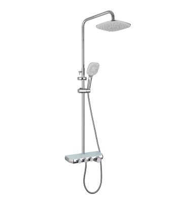 China New Contemporary Metered Summing Faucets Shower Set Hand Held Bathroom Rainforest Shower Set for sale