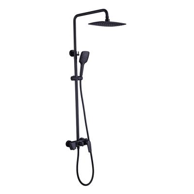 China High Quality Matt Black Bath Room Shower Tub Mixer Taps Long Sense Faucets Span Time for sale