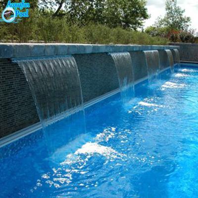 China Coastal Wall Mounted Waterfall Fountain Waterfall Indoor Outdoor Acrylic Plastic Pond Spillway for sale