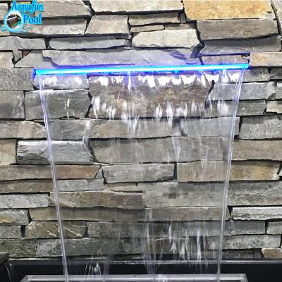 China Outdoor Indoor Wall Mounted Waterfalls Garden Rock Waterfall Fountains Wall Water Fall for sale