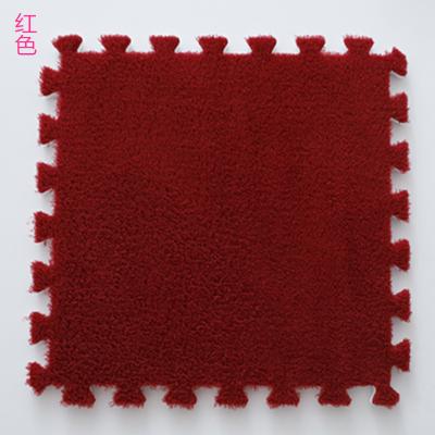 China Stain Resistant EVA FoamPuzzle Mat Long Hair Shaggy Carpet Mat Baby Play HOT 2021 SALES for sale