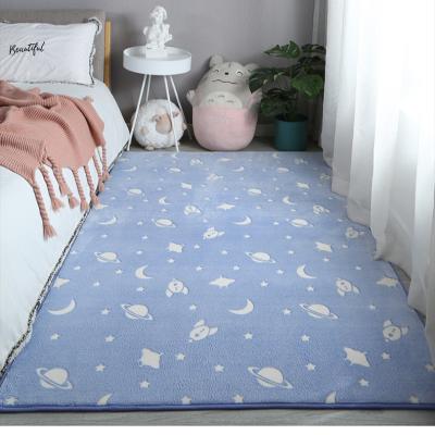 China CLASSIC Luminous Luminous Rayon Carpet Rug Living Room Blanket Bedroom Blanket Bed Blanket for sale