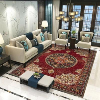 China Factory direct purchase washable crystal velvet printed rug, Persian area living room rug for sale