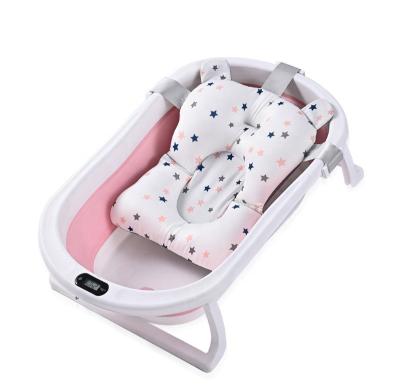 China Sustainable Fashion Portable Plastic Baby Bath Tub Luxury Foldable Folding Swimming Tub Without Cover for sale