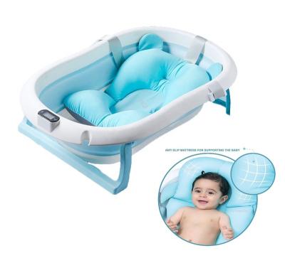 China No cover; Foldable; Custom Color Tub Portable Baby Bath Wash Baby Eco-friendly Thicken SPA Folding Plastic Bathtub for sale