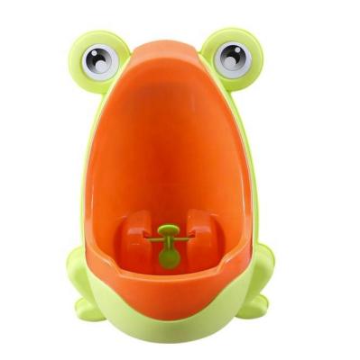 China Eco-friendly Hot Selling Gummi Beautiful Frog Toilet Plastic Baby Training Waterless Urinal For Sale for sale