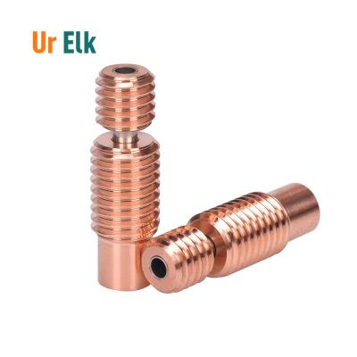 China Bimetal 3D Printer Ur Elk Best Price Heat Break For V6 Heater Block Hotend I3 Mk3 Cut 1.75mm Filament Smooth for sale