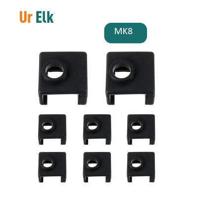 China Ur Elk 3d printer Silicone Socks Block Heater Silicone Insulation Cover MK8 3d printer for 3d printer Heating Block for sale