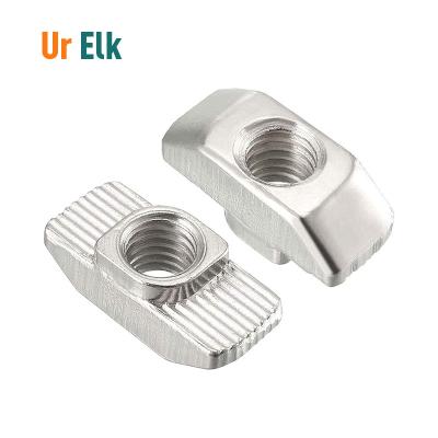 China 2020 Best Price Carbon Steel Ur Elks Nickel Plated NutT Slotted Nut Hammer Head Fastener Nut T Nuts for sale