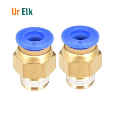 China Pneumatic Fittings Pc6-01 1.75mm/3mm Ptfe Ur Tools Elks Parts Pneumatic PC Connector Pneumatic Tube for sale