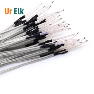 China Ur Elk Best Price High Quality Ntc 100K Thermistor For 3d Printer With 2pin Wire Ntc 100k Thermistor for sale