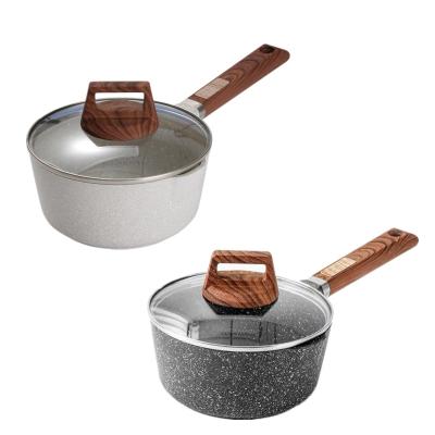 China Sustainable Panela Non-Stick Aluminum Die-Casting Baby Cooking Milk Pot Sauce Pan for sale