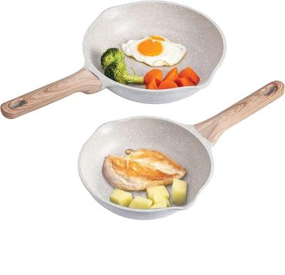 China American Inch Pan Granite Stone Coating Omelette Frying Nonstick Pan Induction Skillet Pan Set Style 8 9.5 Inch for sale