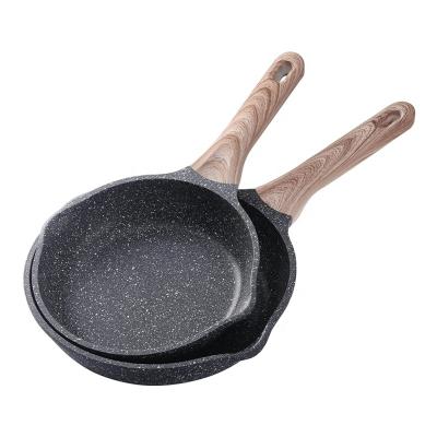 China CLASSIC 2 Piece Granite Nonstick Coating Frying Pan Set with 8 and 11 Inch Pans with Bakelite Handle for sale