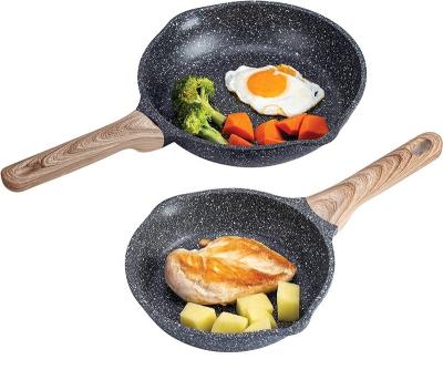 China American Style Pan Set Non-Stick Frying 8 Pans 20cm Inch And 11 Inch Omelet Coating Granite Pans 28cm for sale