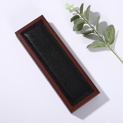 China Wholesale Customized High End Plastic Pen Box Clamshell Packaging Gift PU Leather Pen Gift Box for sale