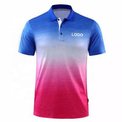 China Anti-Shrink Custom Made Logo Polyester T-shirts Badminton Tennis Uniform Mens Sports Polo Shorts Sleeve Golf Shirt for sale