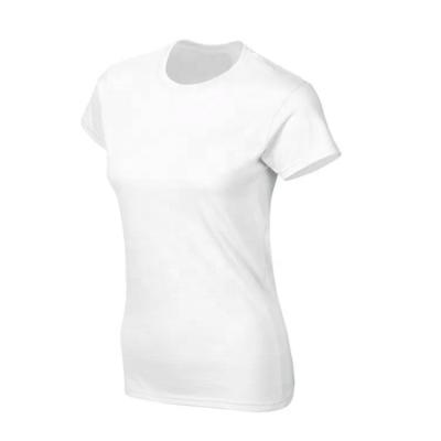 China QUICK DRY Oversize Blank Solid Colors T-shirt Custom O-Neck Soft Basic Plain Casual Style Ladies Graphic T-shirts For Women for sale