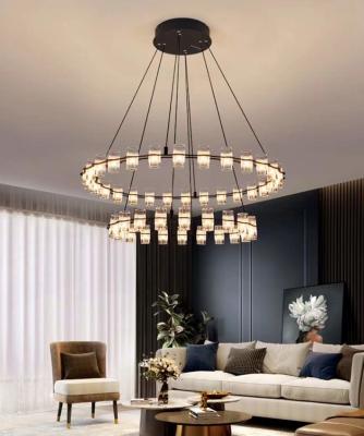 China LED Indoor Decorative Crystal Chandelier Modern Light Luxury Hotel Pendant Lamp 40W 52W 66W 92W 120W175W for sale