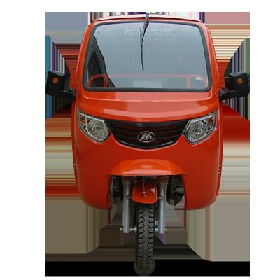 China Cargo EEC Double Cabin Closed Box Windshield Delivery Cargo And Passenger Motor Tricycle for sale