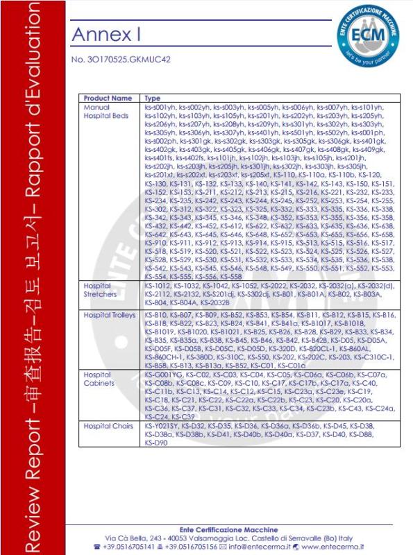 CE - Foshan Shunde Kangshen Medical Equipment Industry Co., Ltd.