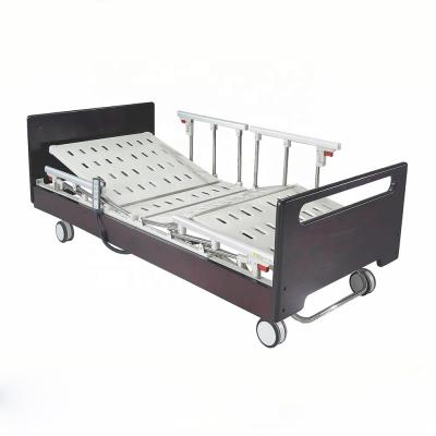 China Hospital Bed Central Control System Aluminum Guardrail Electric Elder Care Bed 3 Functions For Sale for sale